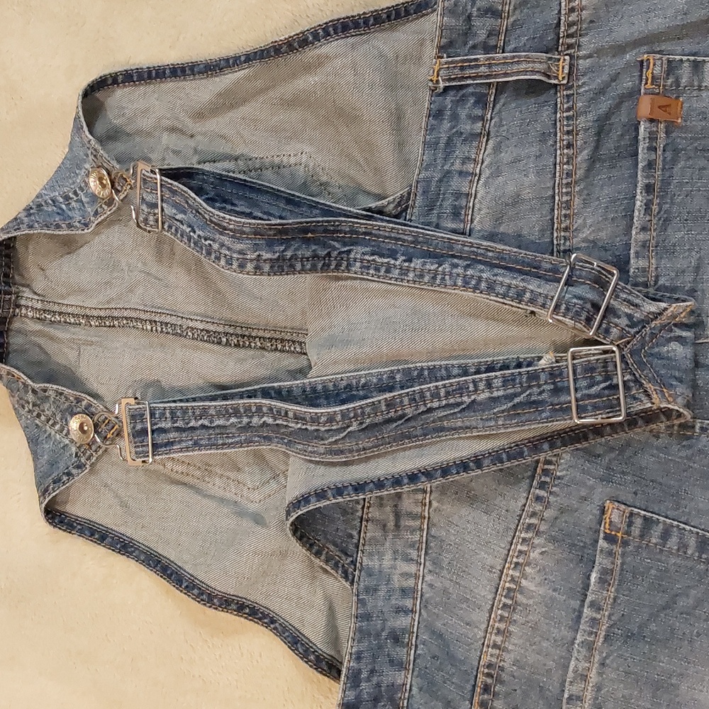 Designed By Special A In La Distressed Straight Leg Womens Overalls Size M - Picture 14 of 16
